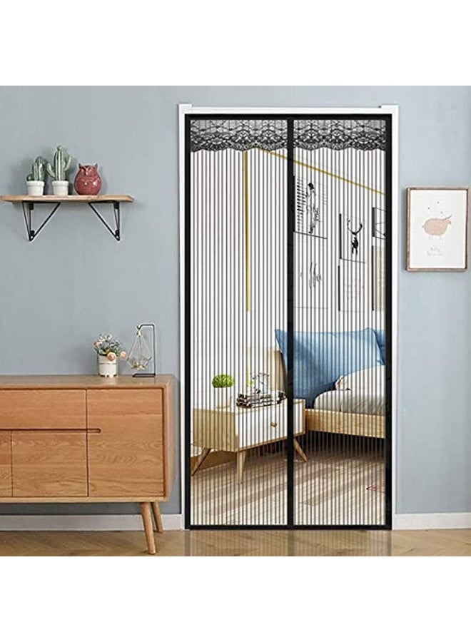 Magic Mesh Hands-Free Screen Net Magnetic Anti Mosquito Bug Home Door Curtain  - Image 2