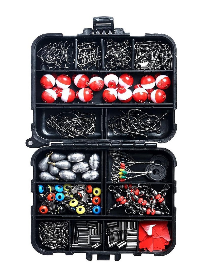 Saudi Arabia's best-selling fishing essentials set: 263 accessories + multi-functional pliers + corrosion-resistant box, to meet the needs of different waters, enjoy fishing, explore the beauty of nature, and achieve the perfect combination of multi-functional accessories and durable boxes