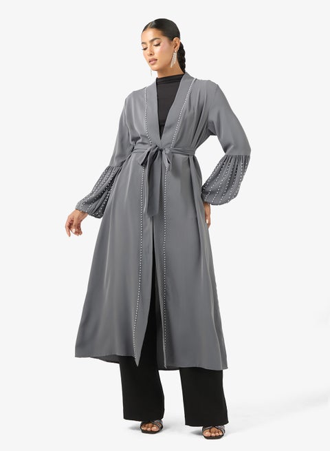 Abaya With Puff Sleeves