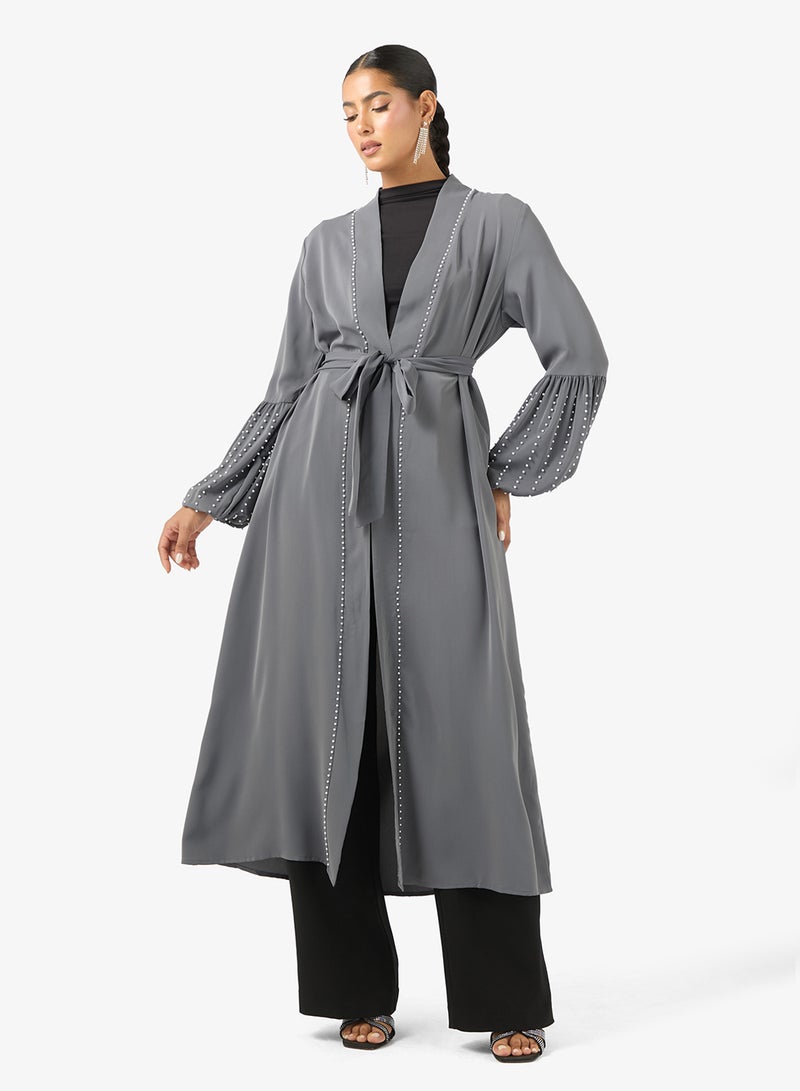 Khizana Abaya With Puff Sleeves - Image 1