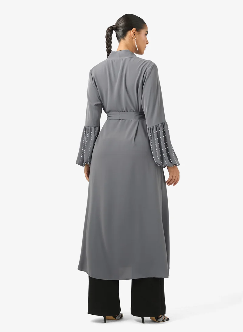 Khizana Abaya With Puff Sleeves