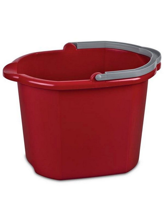 ستيريليت دلو ذو فوهة مزدوجة، وهيكل متين خالي من مادة البسفينول، باللون الأحمر سعة 16 لترًا 11215806 - Image 1