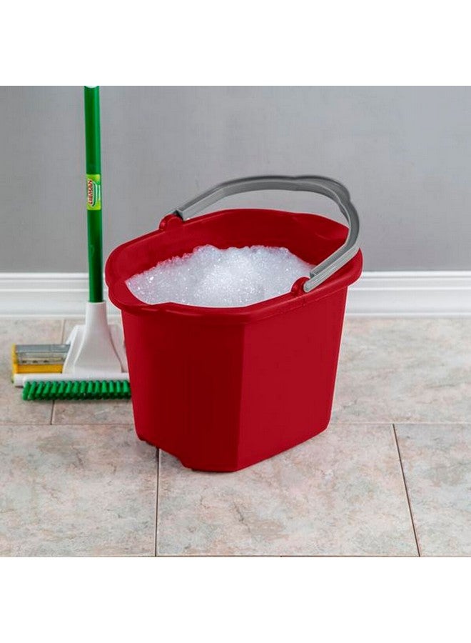 ستيريليت دلو ذو فوهة مزدوجة، وهيكل متين خالي من مادة البسفينول، باللون الأحمر سعة 16 لترًا 11215806 - Image 5