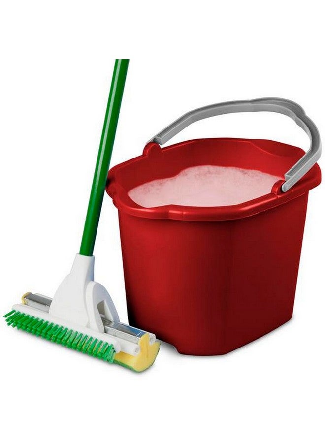 ستيريليت دلو ذو فوهة مزدوجة، وهيكل متين خالي من مادة البسفينول، باللون الأحمر سعة 16 لترًا 11215806 - Image 2