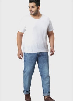 Instafab Plus Jeans with Side Stripes  - Image 5