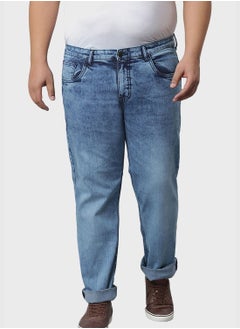 Instafab Plus Jeans with Side Stripes  - Image 1