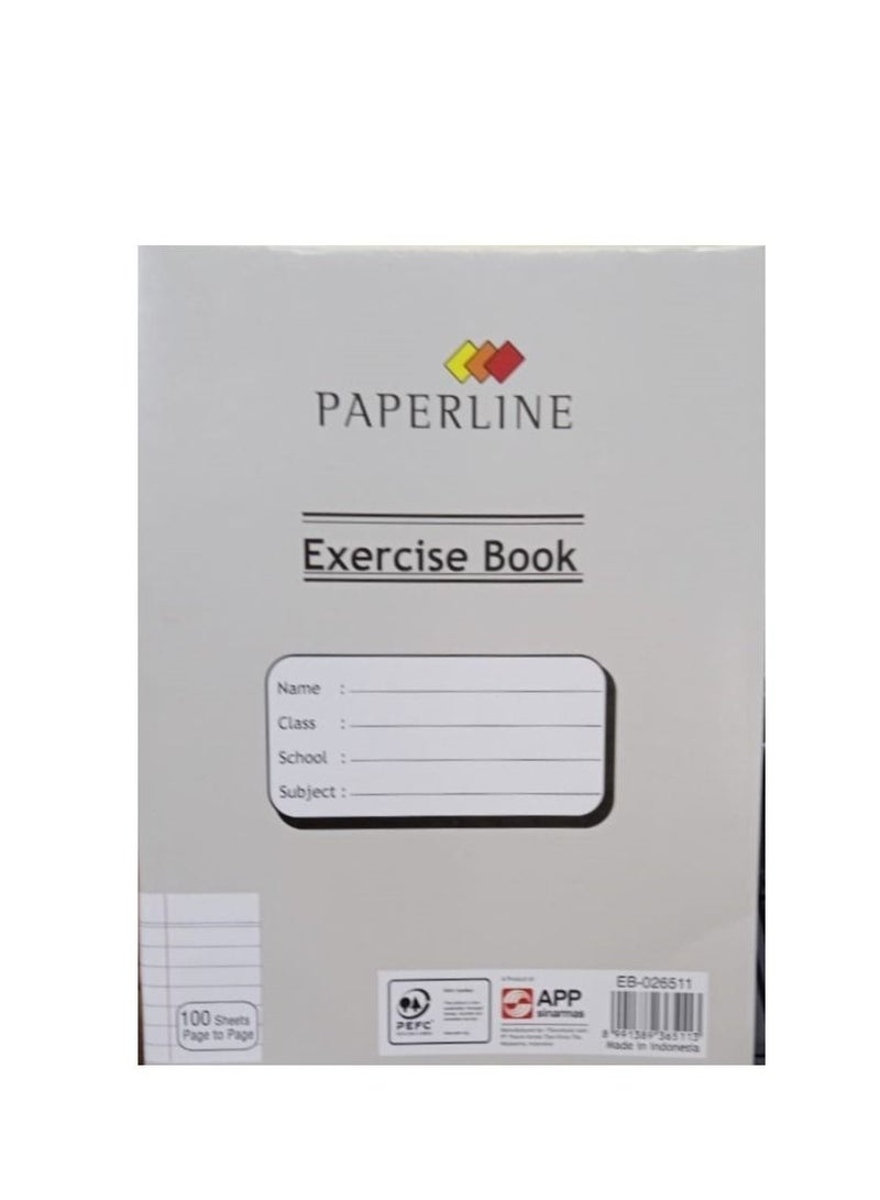 paperline 6-Piecs Page To Page Exercise Book Assorted Colour - Image 2