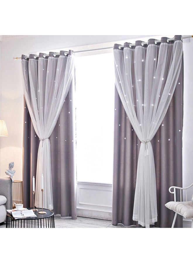 نيبمينينت ستارة للنافذة مزيّنة بتجاويف على شكل نجوم رمادي 35x5x30سنتيمتر - Image 3