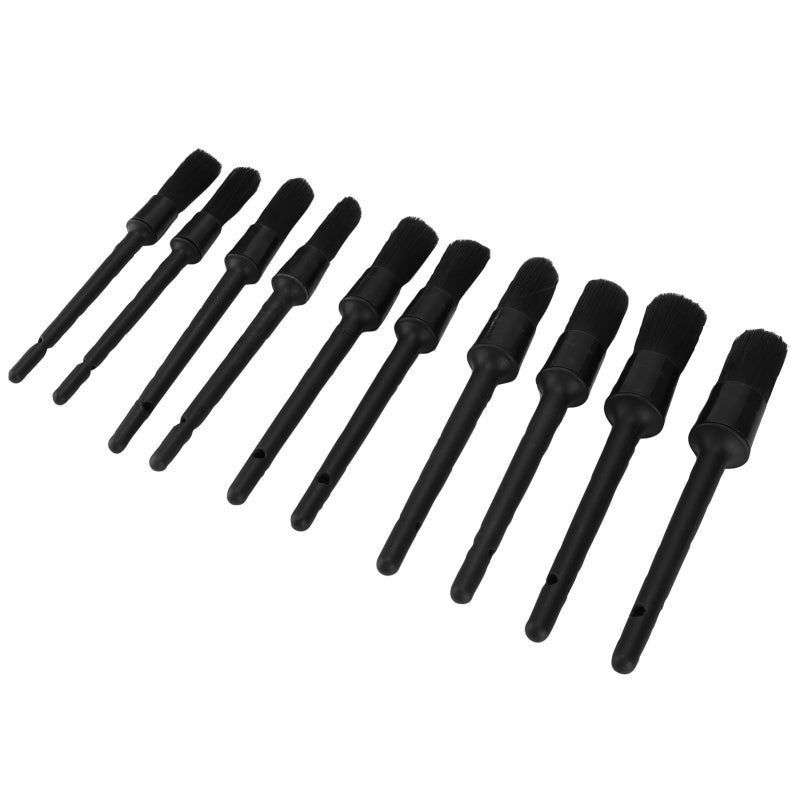 10Pcs Car Detailing Brush Set With 2-Inch Bristles Soft Firm Cleaning Tools - Wet And Dry Use For Auto Interior Exterior Wheels - Image 5