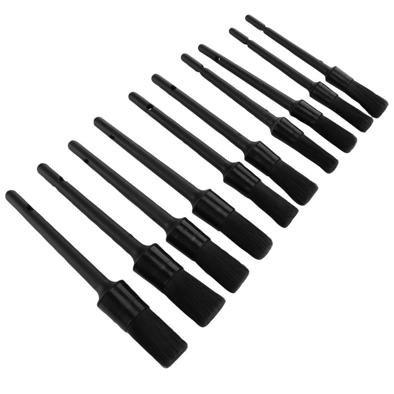 10Pcs Car Detailing Brush Set With 2-Inch Bristles Soft Firm Cleaning Tools - Wet And Dry Use For Auto Interior Exterior Wheels - Image 2