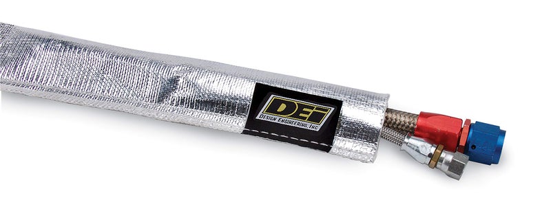 Design Engineering 010418 Heat Sheath 1/2" I.D. x 3ft Aluminized Sleeving for Ultimate Hi-Temp Protection - Image 2