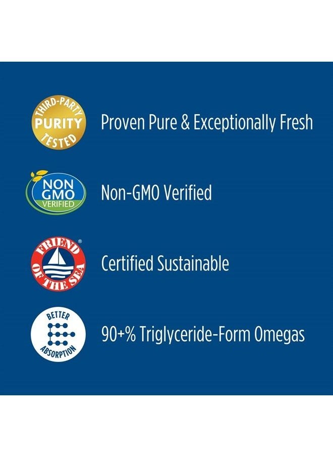 NORDIC NATURALS - ProOmega 2000, Lemon Flavor - 2150 mg Omega-3 - 60 Soft Gels - Ultra High-Potency Fish Oil - EPA & DHA - Promotes Brain, Eye, Heart, & Immune Health - Non-GMO - 30 Servings - Image 1