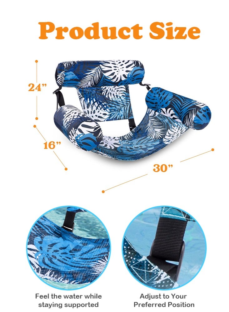 Forthcan Inflatable Pool Float Chair for Adults, Floating Lounger Seat for Swimming Pool, Beach, Lake & Summer Water Party, Portable Pool Floaties Recliner - Image 5