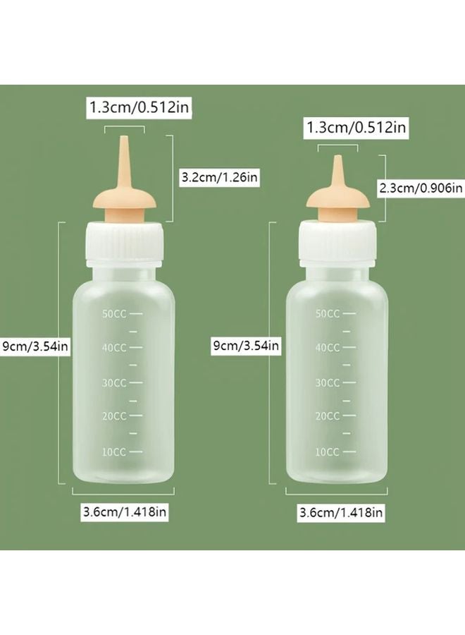 موديل A1 زجاجة إطعام الحيوانات الأليفة السيليكونية مع علامات قياس سهلة الضغط للقطط والجراء والأرانب والهامستر - Image 3