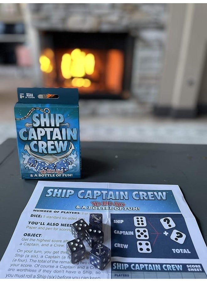 TDC Games Ship Captain Crew Dice Game, Great for Party Favors, Family Games, Stocking Stuffer, Travel Games, and Camping Games, Dice Games for Adults, Fun Games for Family Game Night - Image 2