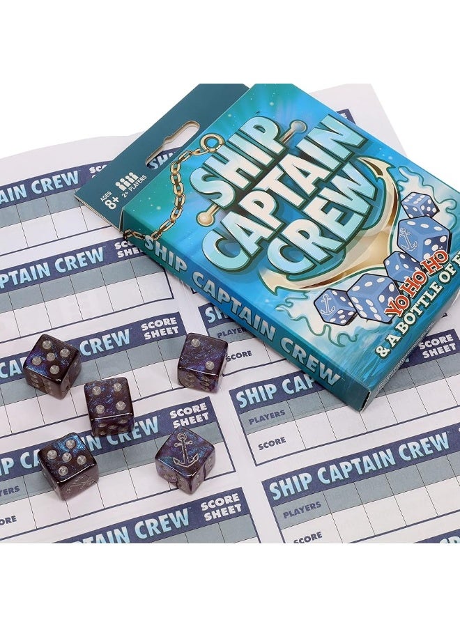 TDC Games Ship Captain Crew Dice Game, Great for Party Favors, Family Games, Stocking Stuffer, Travel Games, and Camping Games, Dice Games for Adults, Fun Games for Family Game Night - Image 4