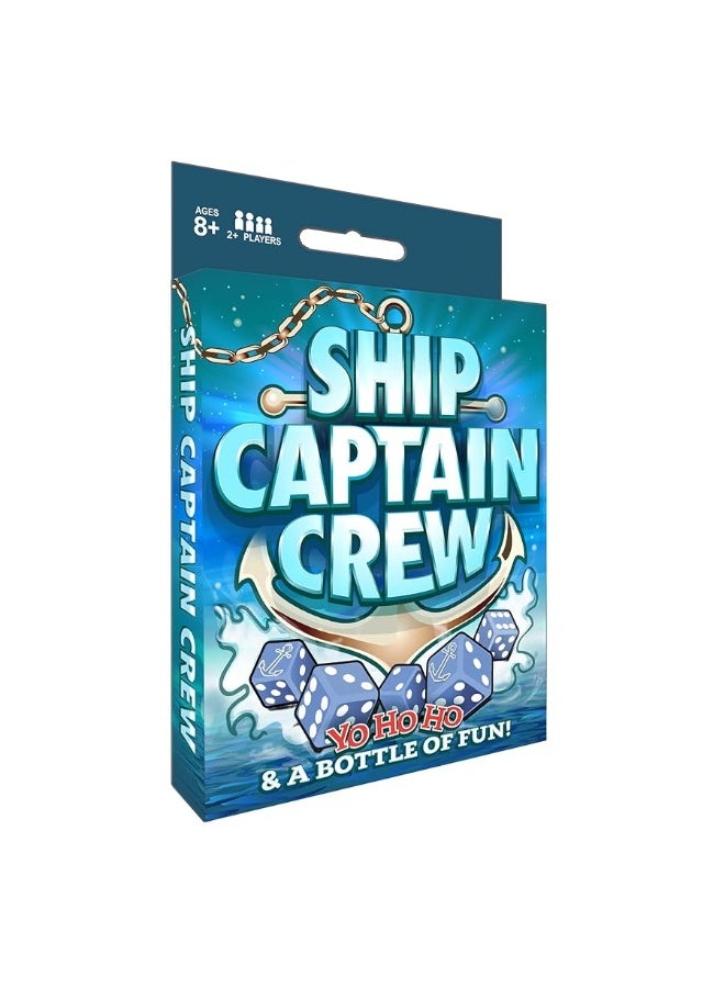 TDC Games Ship Captain Crew Dice Game, Great for Party Favors, Family Games, Stocking Stuffer, Travel Games, and Camping Games, Dice Games for Adults, Fun Games for Family Game Night - Image 1