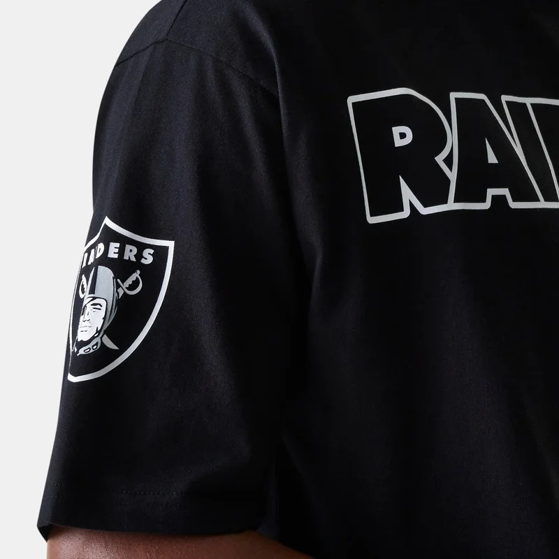 NEW ERA Black Men's NFL Las Vegas Raiders Heritage T-Shirt for Men | Best Price UAE