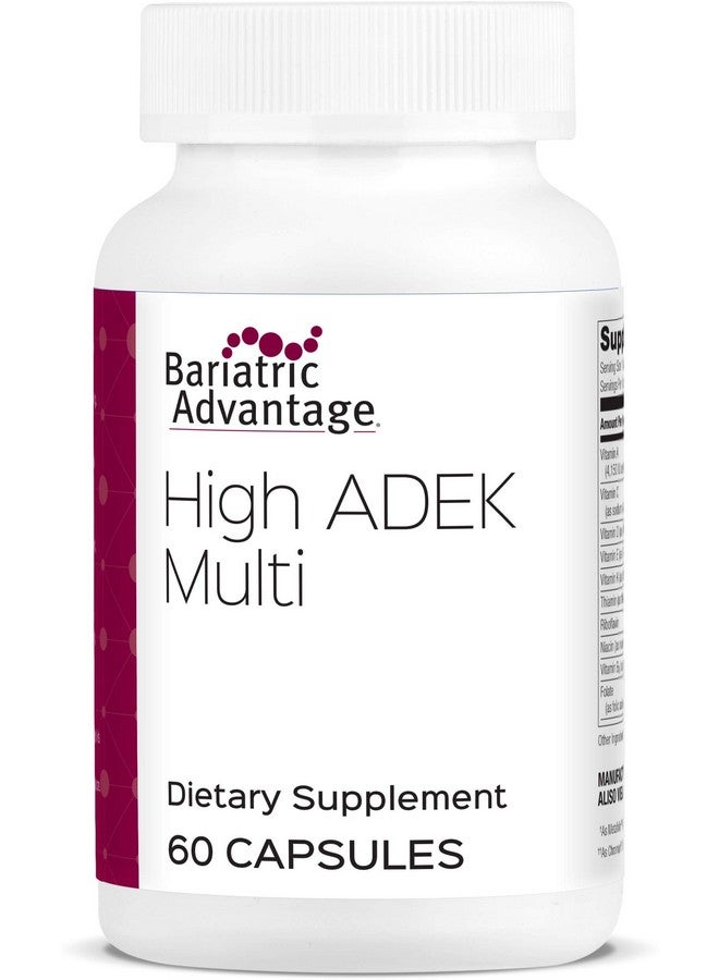 Bariatric Advantage مكملات متعددة الفيتامينات عالية القوة فيتامين أ فيتامين د فيتامين هـ وفيتامين ك لمرضى جراحة السمنة 60 حبة - Image 2