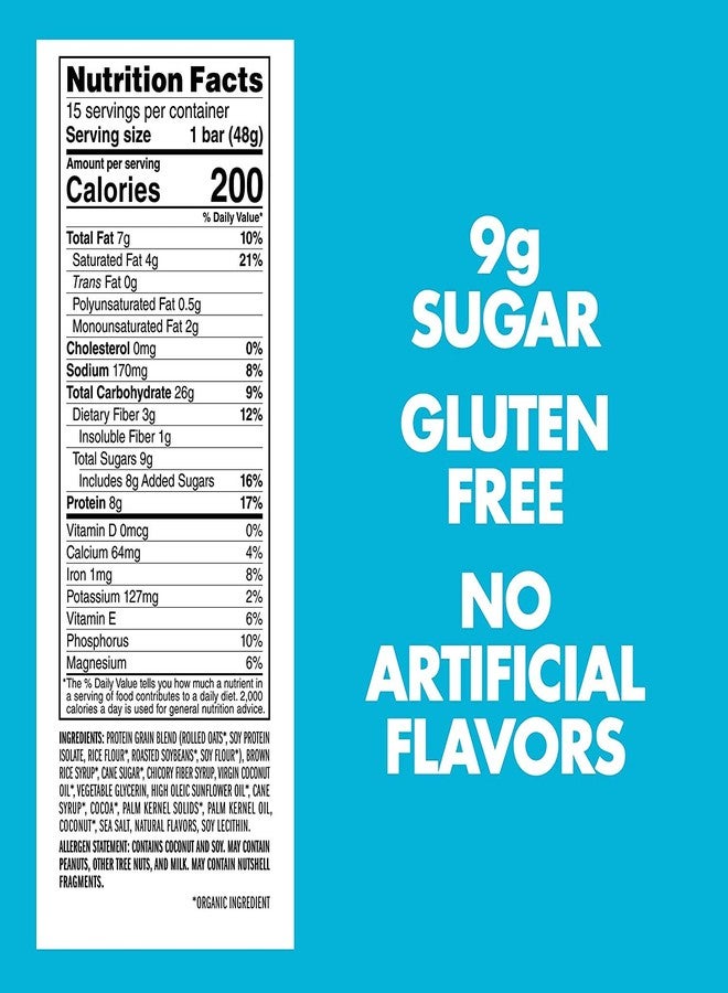 Clif Bar LUNA BAR - Gluten Free Snack Bars - Chocolate Dipped Coconut Flavor -8g of protein - Non-GMO - Plant-Based Wholesome Snacking - On the Go Snacks (1.69 Ounce Snack Bars, 30 Count) - Image 5