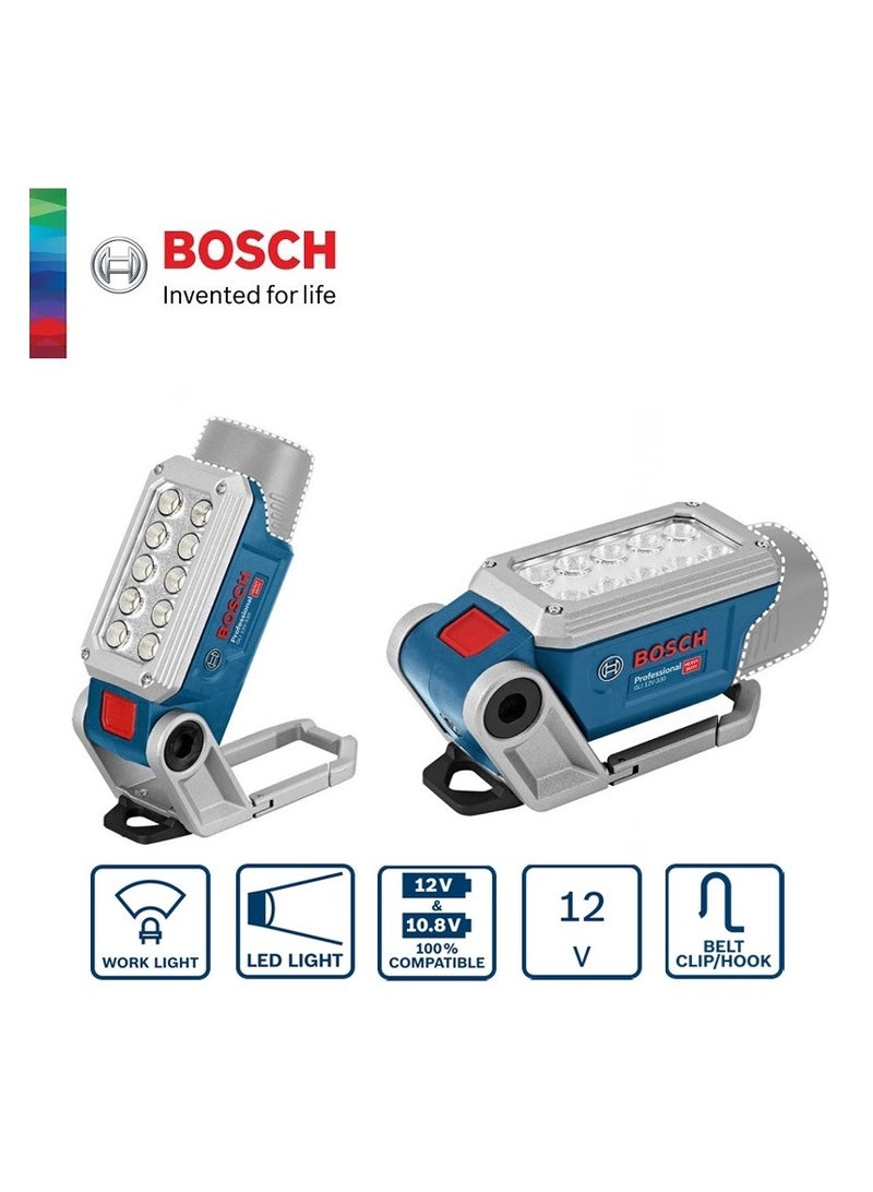 BOSCH AC GLI 12V-330 Solo Cordless Touch LED Work Light With Two Brightness - Image 2