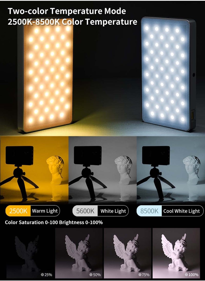 LEOKOR RGB Video Light,360° Full Color,Built-in 4000 mAh Battery,24 Lighting Effects,Photography Fill Light,Portable LED Camera Light  - Image 4