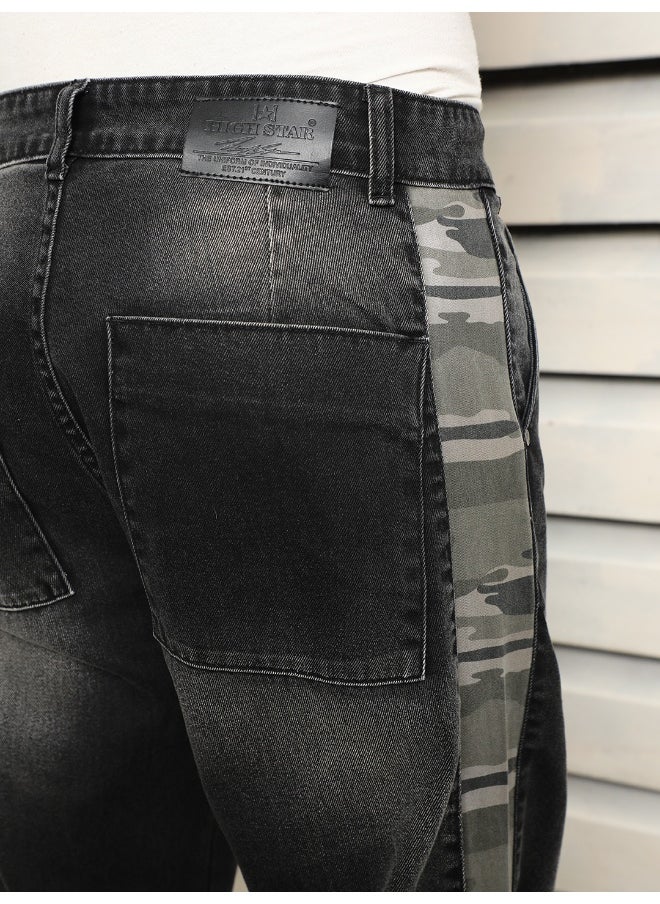 HIGH STAR - Men's Black Straight Fit Jeans - Sleek and Modern Denim - Image 1