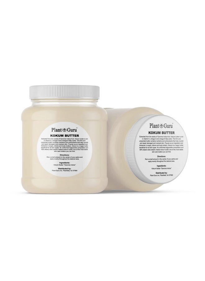 Plant Guru Raw Kokum Butter 3 Lbs. Bulk 100% Pure Naturalgreat For Skin Body And Hair Moisturizer Diy Creams Balms Lotions And Soap Making.  - Image 2
