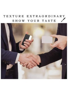 Excefore Business Card Holder Case, Fashion ID Holder Professional PU Leather Business Card Carrier, Wallet Credit Card ID Case for Men & Women Best Gift, 2 PCS  - Image 2
