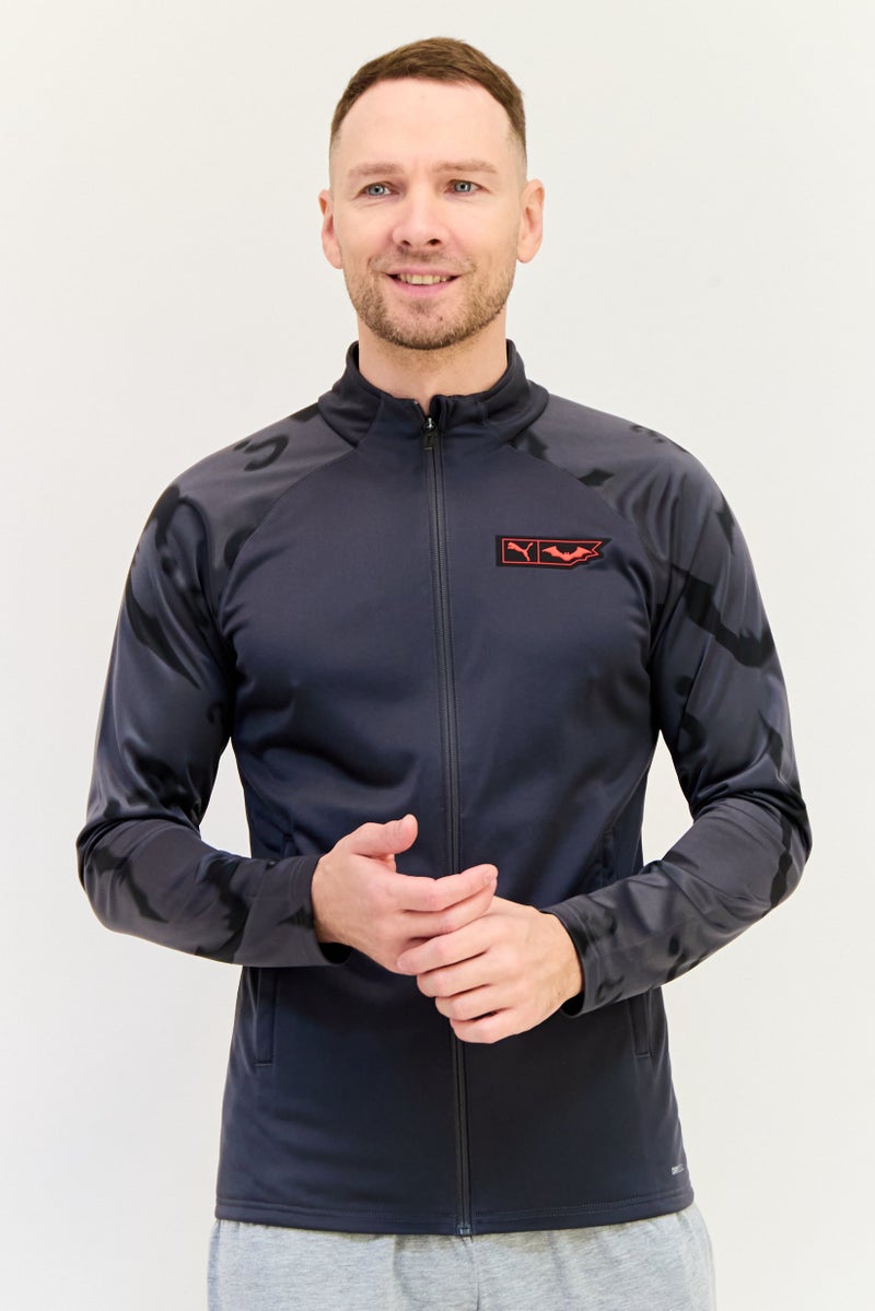 PUMA Men Sportswear Fit Long Sleeve Training Sweatshirt, Dark Grey  - Image 1
