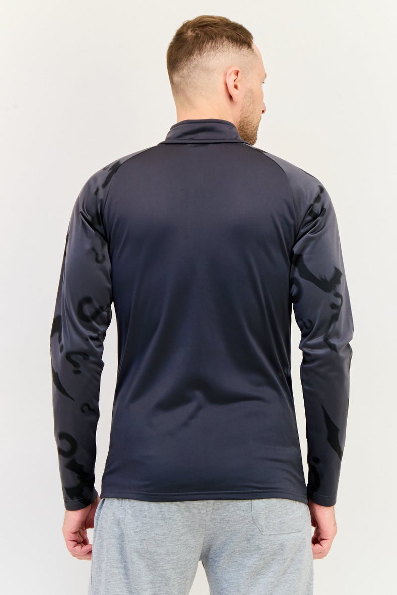 PUMA Men Sportswear Fit Long Sleeve Training Sweatshirt, Dark Grey  - Image 4