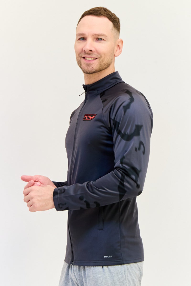 PUMA Men Sportswear Fit Long Sleeve Training Sweatshirt, Dark Grey  - Image 3