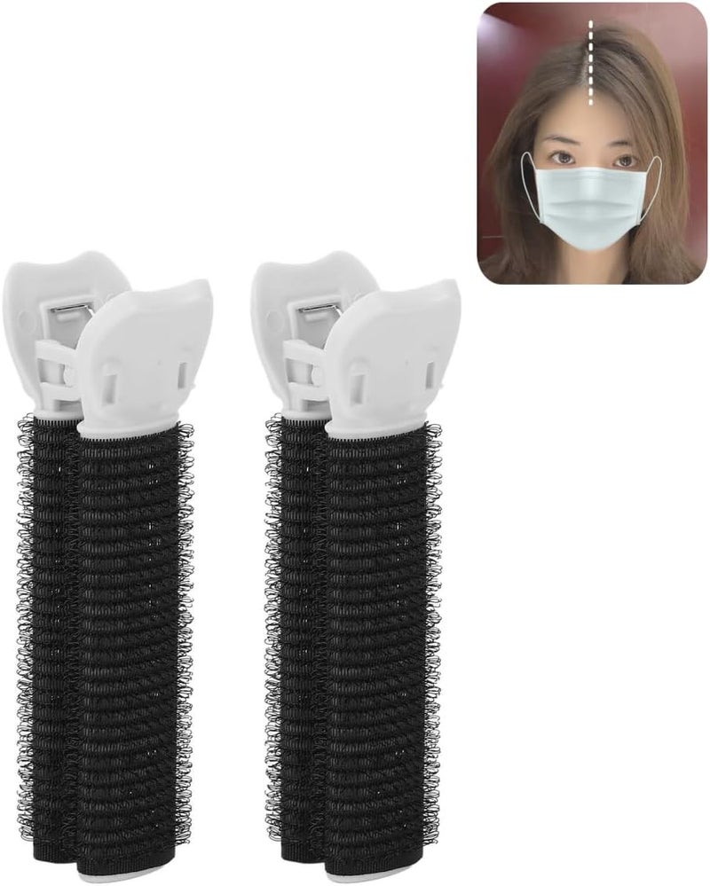 2 Pcs Hair Roller Curler Clips Volumizing Root Clips for Bangs Fluffy Hair Black