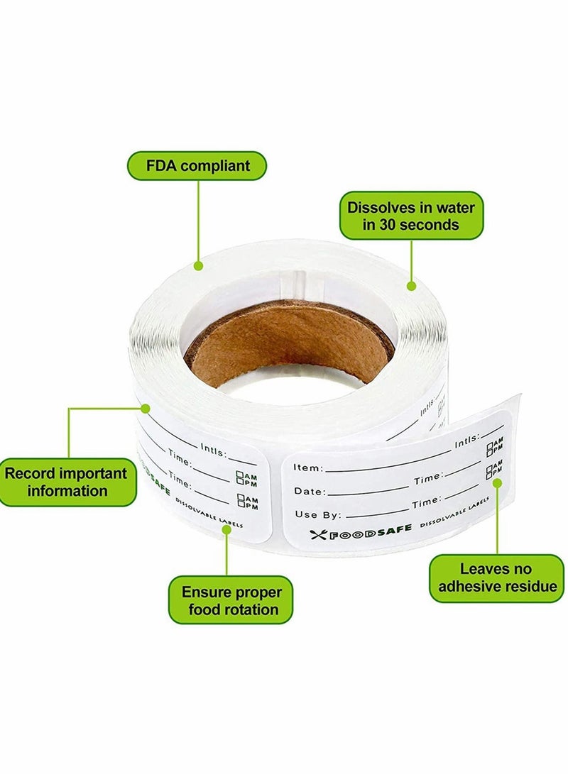 KASTWAVE Food Storage Labels, Adhesive Removable Food Labels, Food Storage Freezer Sticker, for Home Restaurant Food Date Safe Supplies, Refrigerator Storager Classification Labels (750 Pieces) - Image 3