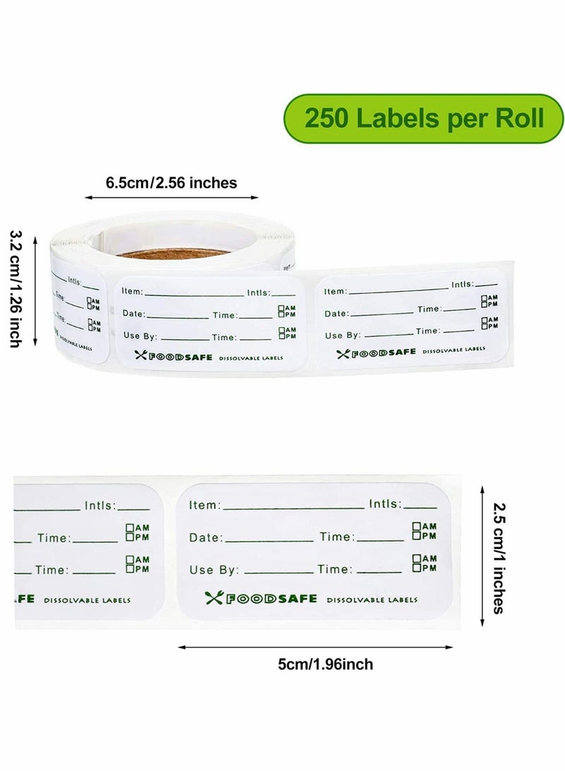 KASTWAVE Food Storage Labels, Adhesive Removable Food Labels, Food Storage Freezer Sticker, for Home Restaurant Food Date Safe Supplies, Refrigerator Storager Classification Labels (750 Pieces) - Image 5