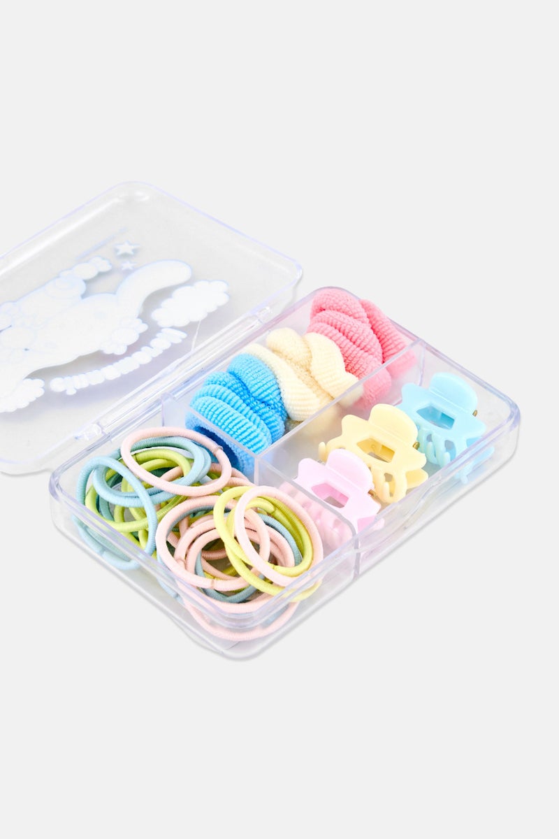 Cinnamoroll 39 Pieces Hair Elastics And Claw Clips Set, Multicolor - Image 3
