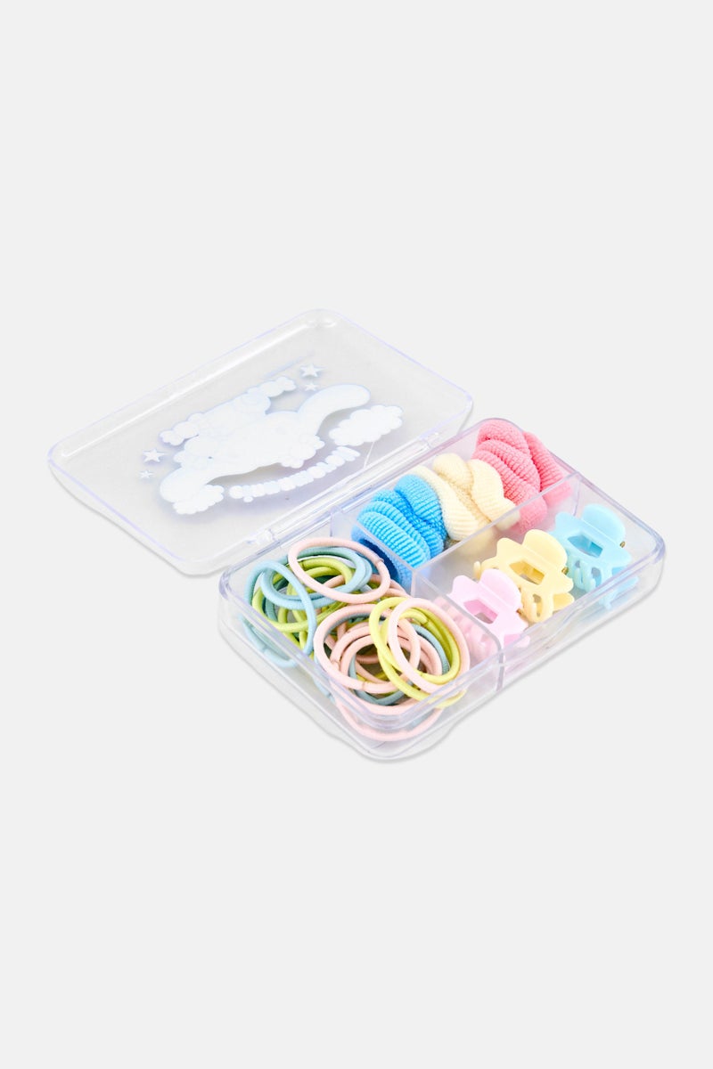 Cinnamoroll 39 Pieces Hair Elastics And Claw Clips Set, Multicolor - Image 2