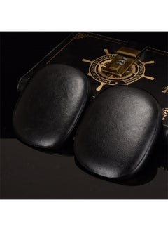For Apple AirPods Max Headphone Protective Case Litchi Pattern Solid Color Leather Protective Case AirPods Max-Color:Black