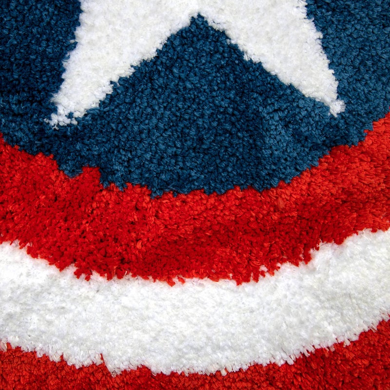 Jay Franco Marvel Avengers Shields Tufted Rug Tufted Polyester Bath Rug, Kids Bath (Official Marvel Product) - Image 4