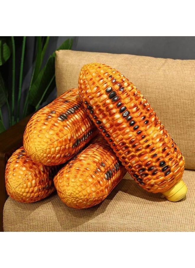 null - Simulation Corn Pillow Plush Toy Doll Rag Doll Children's Doll Holding Sleeping Long Pillow Waist Pillow-Specifications:55cm-Color:Roasted Corn - Image 1