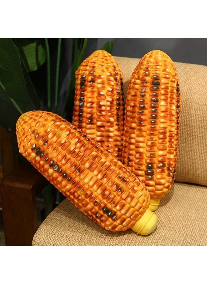 null - Simulation Corn Pillow Plush Toy Doll Rag Doll Children's Doll Holding Sleeping Long Pillow Waist Pillow-Specifications:55cm-Color:Roasted Corn - Image 1
