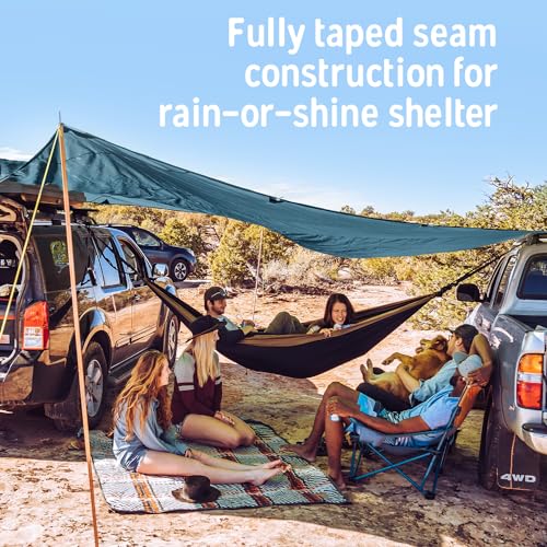 Kelty Noah’s Tarp Sun Shelter and Multi-Use Awning Rainfly, Portable Canopy UV Protection, Waterproof + Durable, 3 Sizes for Customized Pitch (12ft) - Image 5
