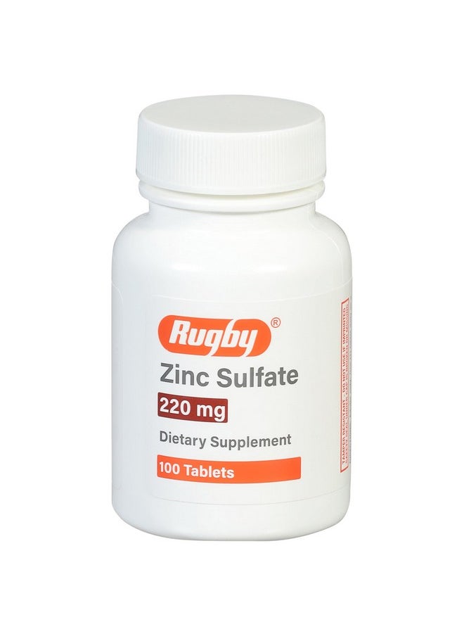 Rugby Zinc Sulfate 220 mg Tablets - Made with Zinc Sulfate Heptahydrate - Dietary Supplement - 100 Tablets - pzsku/Z643864E7A10788336D6FZ/45/_/1740203373/fb8472b3-6e0b-4a6f-97d5-1a00aa80ed73