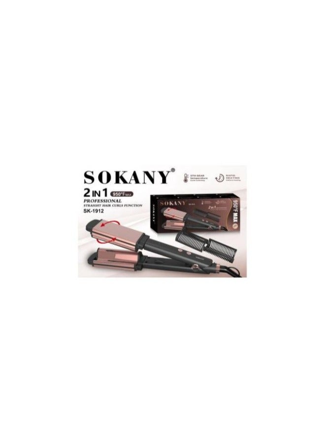 Sokany Hair Straightener SK-1912 black
