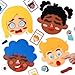 PP OPOUNT Social Emotional Learning Toy Funny Faces Games with 53 PCS Facial Expressions and 12 Emotional Flashcards Preschool Learning Activities Toy to Express Emotions for Kids - Image 2