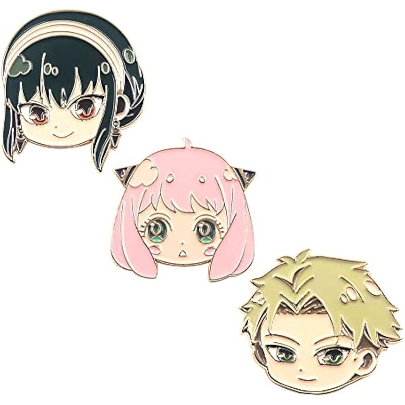 Anime Anya Forger Pins - loid S Family Cosplay Enamel Brooch - Backpack Costume Gift for Kids Boys Girls Teenagers Fans for Kids Boys Girls Teenagers Fans - Image 1