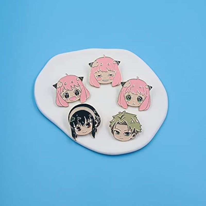 Anime Anya Forger Pins - loid S Family Cosplay Enamel Brooch - Backpack Costume Gift for Kids Boys Girls Teenagers Fans for Kids Boys Girls Teenagers Fans - Image 4