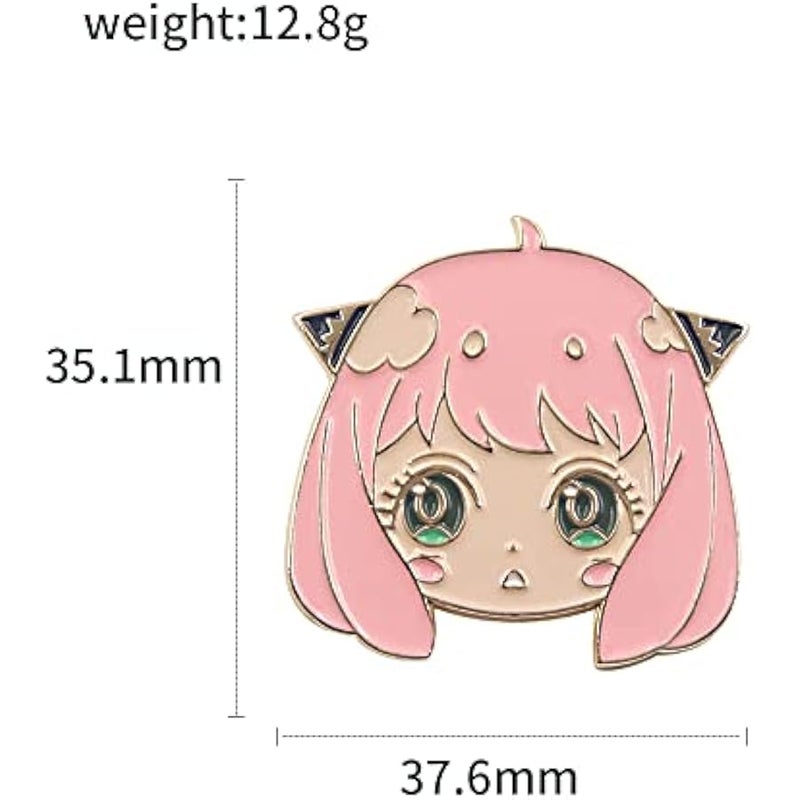 Anime Anya Forger Pins - loid S Family Cosplay Enamel Brooch - Backpack Costume Gift for Kids Boys Girls Teenagers Fans for Kids Boys Girls Teenagers Fans - Image 2