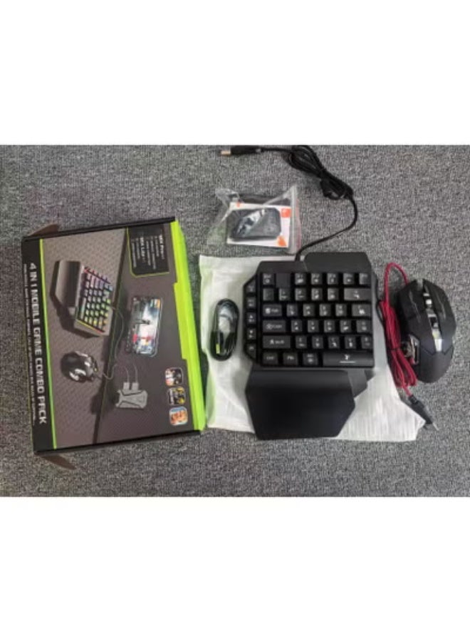 Gaming Mouse and Keyboard Combo Pack, 4 in 1 Mobile Gaming Keyboard and Mouse Converter Custom Key Setup Latency Free only for Android(Not for IOS) - Image 5