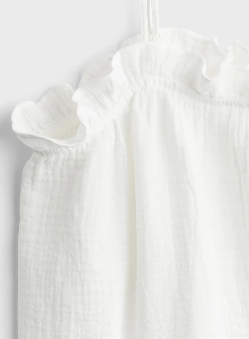 H&M Frill Trimmed Strappy Top